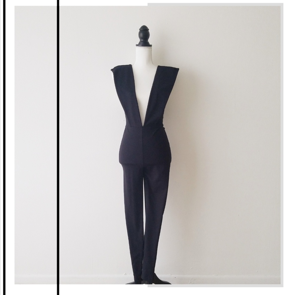 Chic Sexy Deep Plunge Jumpsuit